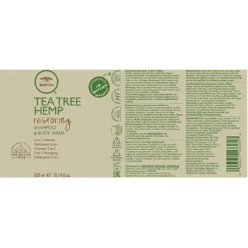 Tea Tree Hemp Shampoo & Body Wash 2-in-1 Cleanser 33.8 fl. oz.