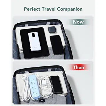 Portable Charger with Built-in Cables for Travel