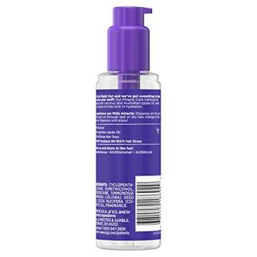 Aussie Miracle Curls Curl-Defining Oil Hair Treatment With Australian Jojoba Oil 3.2 Fl oz, 0.925 Fl...