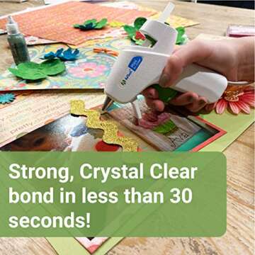 Adtech W229-34ZIP100 Mini Hot Glue Sticks, 1pack ,100 pieces, Clear