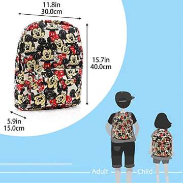 Mickey Minnie Canvas Backpack for Daily Adventures