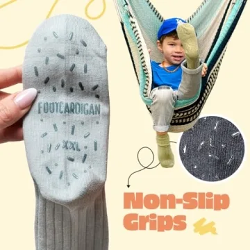 Non-Slip Kids Organic Cotton Socks for Safe Adventures
