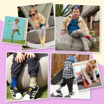 Non-Slip Kids Organic Cotton Socks for Safe Adventures
