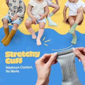 Non-Slip Kids Organic Cotton Socks for Safe Adventures