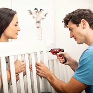 SKIL 4V Cordless Screwdriver with 9 Bits and USB Charging