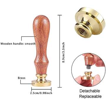 CRASPIRE Snowflake Wax Seal Stamp for Christmas Invitations