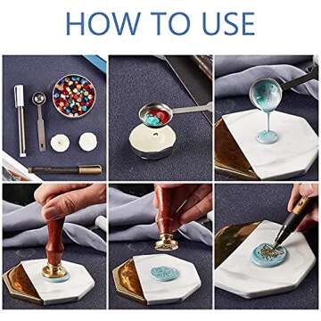 CRASPIRE Snowflake Wax Seal Stamp for Christmas Invitations