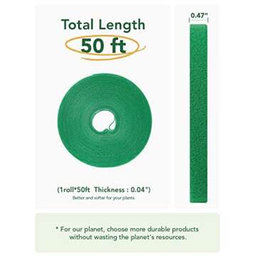 LE TAUCI Plant Ties: Eco-Friendly Garden Support Tape