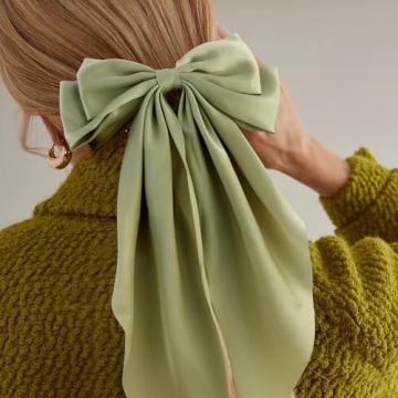 Elegant ATODEN Oversized Bow Hair Clips for All Styles