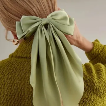 Elegant ATODEN Oversized Bow Hair Clips for All Styles