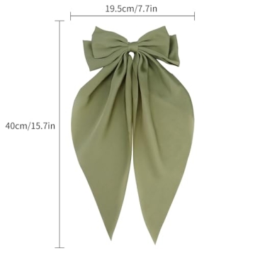 Elegant ATODEN Oversized Bow Hair Clips for All Styles