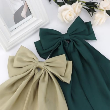 Elegant ATODEN Oversized Bow Hair Clips for All Styles