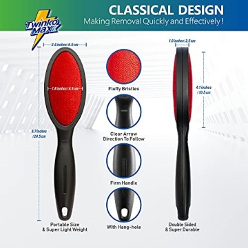 Twinko Max Lint Brush - Eco-Friendly Hair Remover