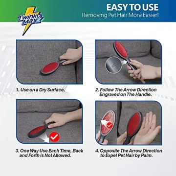 Twinko Max Lint Brush - Eco-Friendly Hair Remover