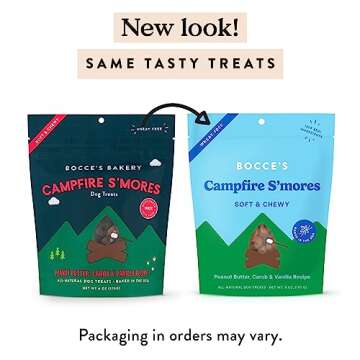 Bocce's Bakery Campfire S'Mores Treats for Dogs, Wheat-Free Everyday Dog Treats, Made with Real Ingr...