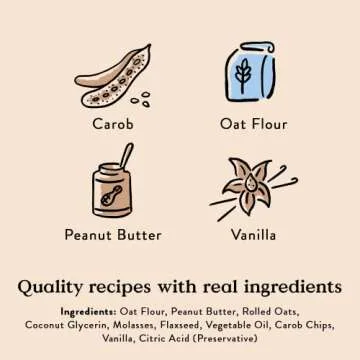 Bocce's Bakery Campfire S'Mores Treats for Dogs, Wheat-Free Everyday Dog Treats, Made with Real Ingredients, Baked in The USA, All-Natural Soft & Chewy Cookies, Peanut Butter, Carob, & Vanilla, 6 oz