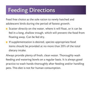 Mazuri Baby Ducks Geese Starter Food - High Protein 5 LB