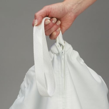 Durable Hanging Cotton Canvas Laundry Hamper for Small Spaces