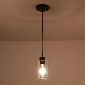Stylish KLSS Black Farmhouse Pendant Light Fixture