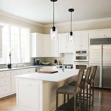 Stylish KLSS Black Farmhouse Pendant Light Fixture