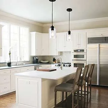 Stylish KLSS Black Farmhouse Pendant Light Fixture