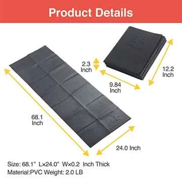 Primasole Lightweight Foldable Yoga Mat for Travel Class