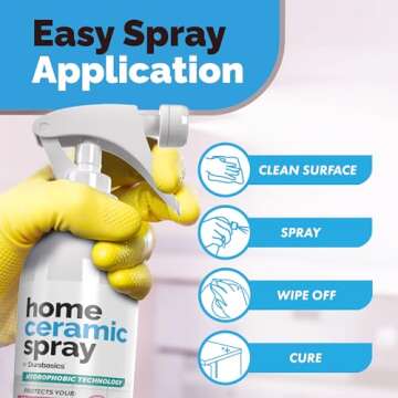 2 Pack [12 Oz] Home Ceramic Coating Spray Kit - Shine, Seal & Protect Kitchen & Bath Surfaces - High...