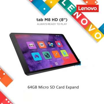 Lenovo Tab M8 TB-8505F - 4-Core Touchscreen Tablet