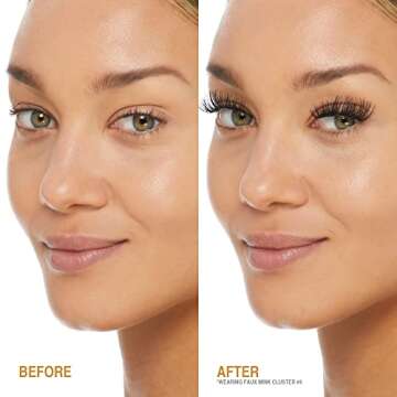 VLuxe Extended Collection: DIY Eyelash Extension Demi Extended - Featherlight Synthetic Reusable Artificial Eyelashes Multipack Lash Clusters