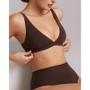 INLYRIC Women's Inbarely Soft Plunge Bralette - Comfort & Style