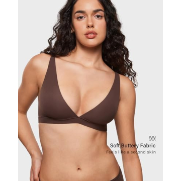 INLYRIC Women's Inbarely Soft Plunge Bralette - Comfort & Style