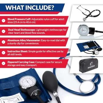 Dixie EMS Aneroid Sphygmomanometer & Stethoscope Set