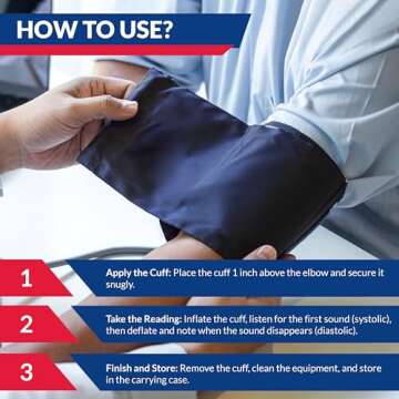 Dixie EMS Aneroid Sphygmomanometer & Stethoscope Set