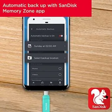 SanDisk 128GB Ultra Dual Drive Go USB Type-C Flash Drive, Mint Green - SDDDC3-128G-G46G