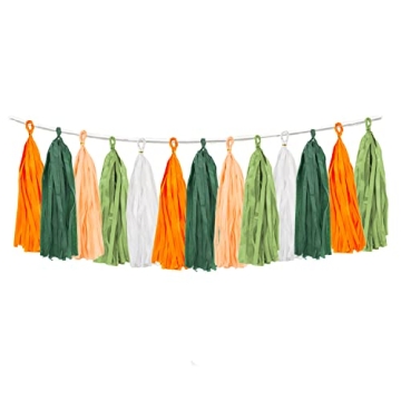 25PCS Little Cutie Baby Shower Decorations Citrus DIY Tissue Tassel Garland