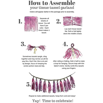 Vibrant DIY Tissue Paper Tassels for Every Occasion