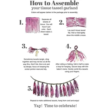 Vibrant DIY Tissue Paper Tassels for Every Occasion