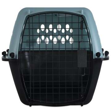 Petmate Fashion Vari Dog Kennel - Portable Crate for Pets 10-20 lbs - Airline-Friendly Pet Carrier -...