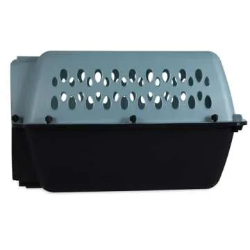 Petmate Fashion Vari Dog Kennel - Portable Crate for Pets 10-20 lbs - Airline-Friendly Pet Carrier - Durable Plastic Shell - For Home and Travel - Made in USA - 24 Inches - Light Blue