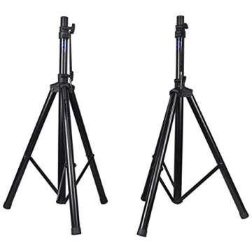 Rockville Pair RVES1 Adjustable Tripod DJ PA Speaker Stands +Carry Bag/Universal
