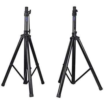 Rockville Pair RVES1 Adjustable Tripod DJ PA Speaker Stands +Carry Bag/Universal