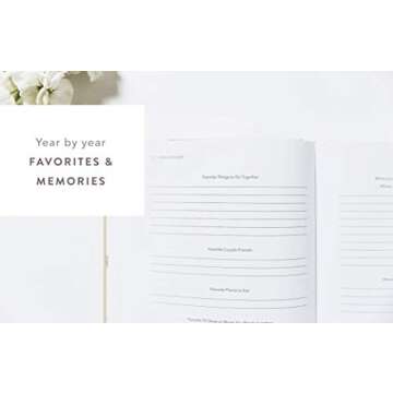 Promptly Journals Couples Love Story Guided Memory Journal