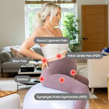 BABYGO® Birthing Ball for Pregnancy & Labor, 5X Stronger