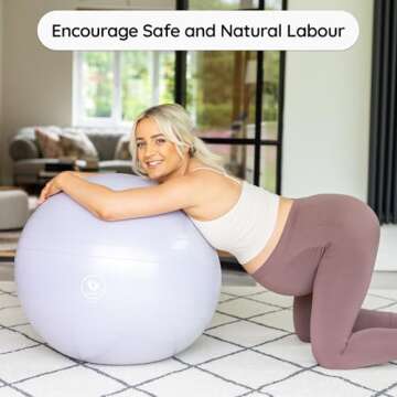 BABYGO® Birthing Ball for Pregnancy & Labor, 5X Stronger