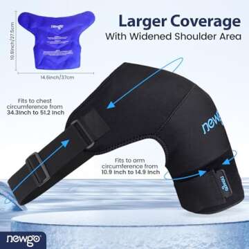NEWGO Shoulder Ice Pack for Pain Relief and Recovery