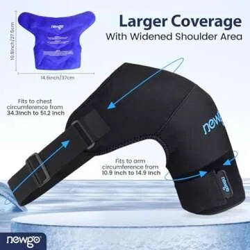 NEWGO Shoulder Ice Pack for Pain Relief and Recovery