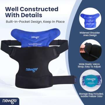 NEWGO Shoulder Ice Pack for Pain Relief and Recovery