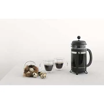 Bodum Java French Press Coffee and Tea Maker with SAN Plastic Shatterproof Carafe, 34 Ounce, Black