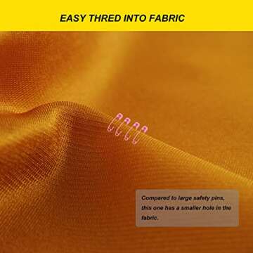 Mini Pink Safety Pins for Sewing and Crafting Projects