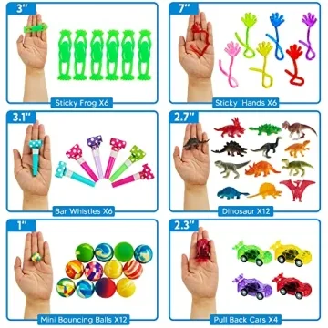 JOYIN 120 PCS Treasure Box Toys for Every Celebration